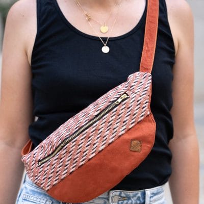 Sac banane terracotta