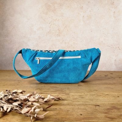 Sac banane turquoise