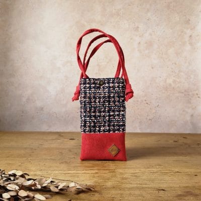 Pochette à téléphone rouge