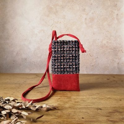 Pochette à téléphone rouge