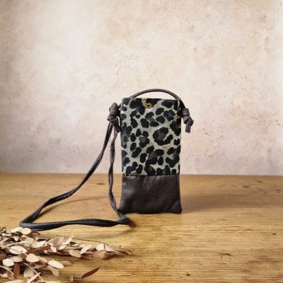 Pochette à téléphone noir