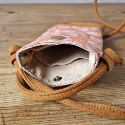 Pochette à téléphone camel