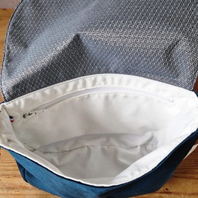 Sac Besace Écoresponsable bleu