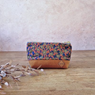 Trousse à maquillage camel