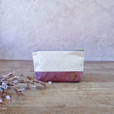 Trousse à maquillage parme