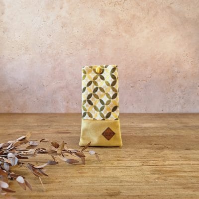 Étui à lunettes éco-responsable jaune